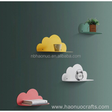 Decorative Corner Wall Shelf Metal Cloud Shape Holder